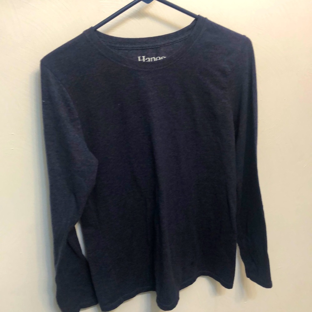 Hanes Blue Long Sleeved Shirt